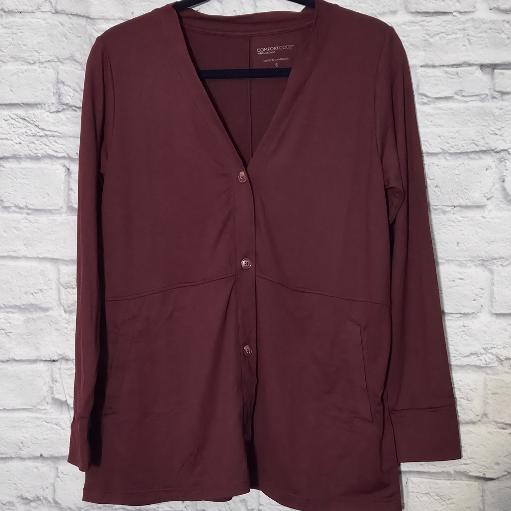 Nwot Comfort Code Lightweight Button Front V-Neck… - image 5
